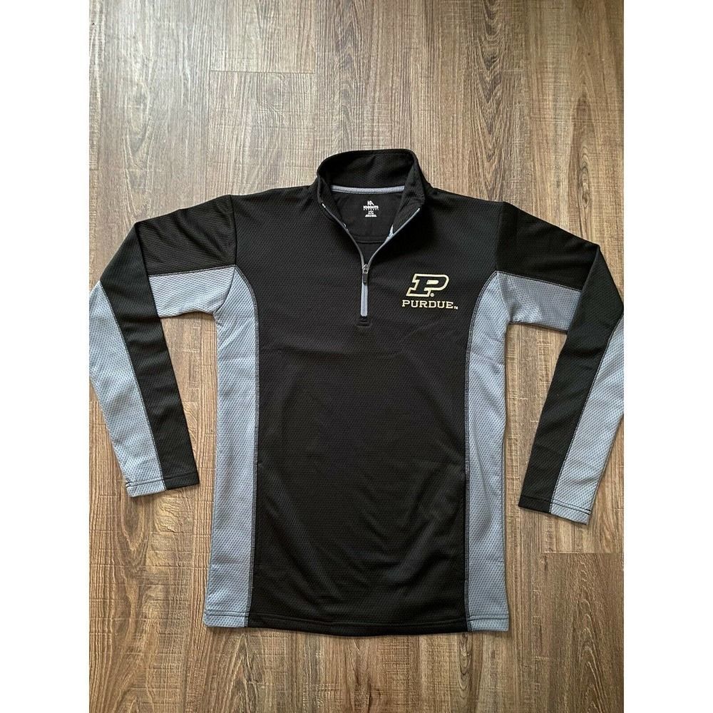 Purdue Boilermakers 1/4 Quarter Zip Pullover Shirt Mens Adult Small Casual NCAA